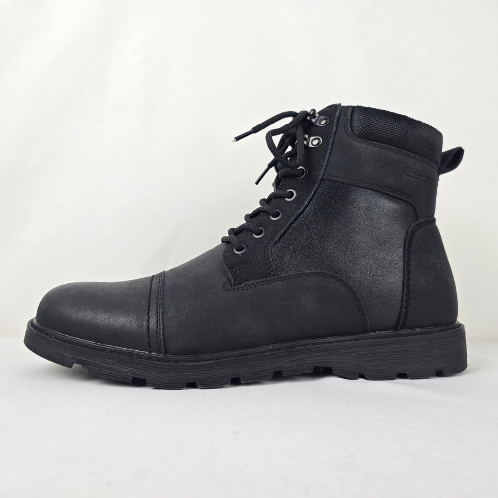 Kuiper Black Leather Lace Up Ankle Boots Size 12